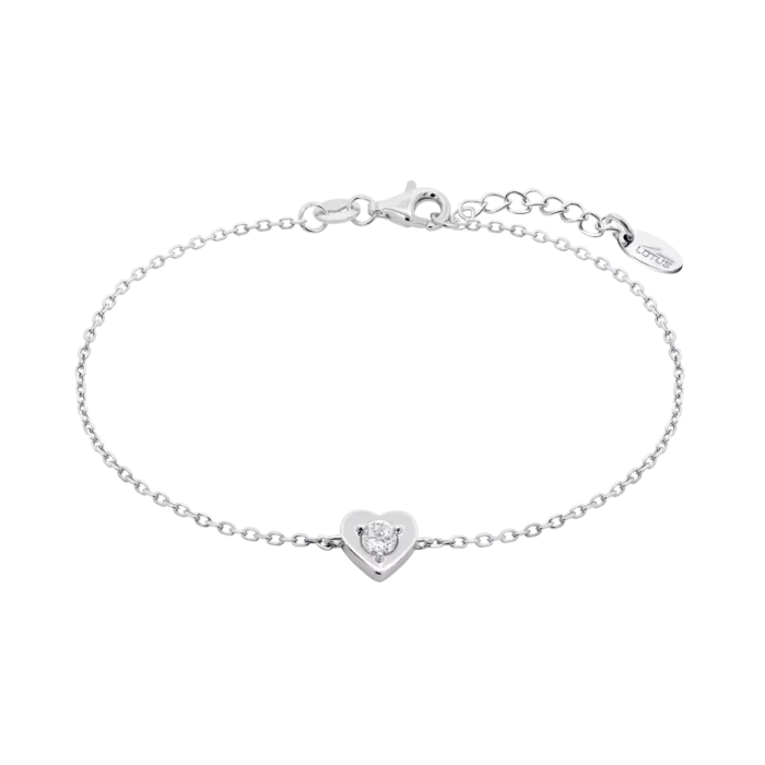 Pulsera Lotus Silver LP3849‑2/1 Plata 925 Mujer Corazón con Circonita