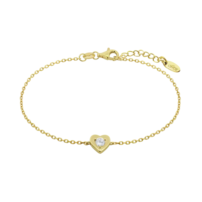 Pulsera Lotus Silver LP3849‑2/2 Plata 925 Mujer Corazón con Circonita