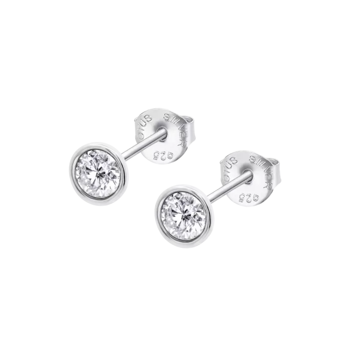 Pendientes Lotus Silver Charming Lady LP2001‑4/1 – Plata de Ley 925 – Circonita Blanca – Envío Gratis