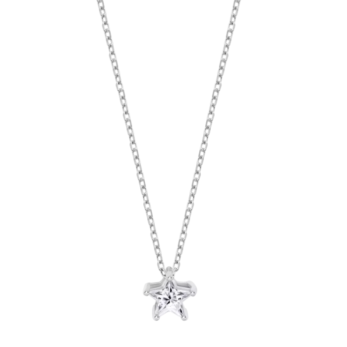 Collar Estrella Lotus Silver LP3834-1/1 en Plata con Circonita
