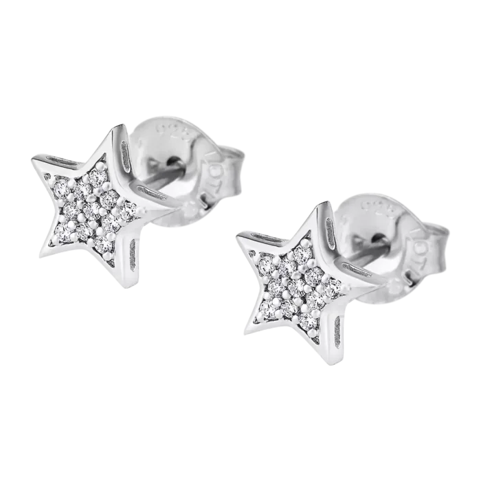 Pendientes Lotus Silver Fantasy LP1622-4/1 | Pendientes de Plata 925 con Estrella y Circonitas