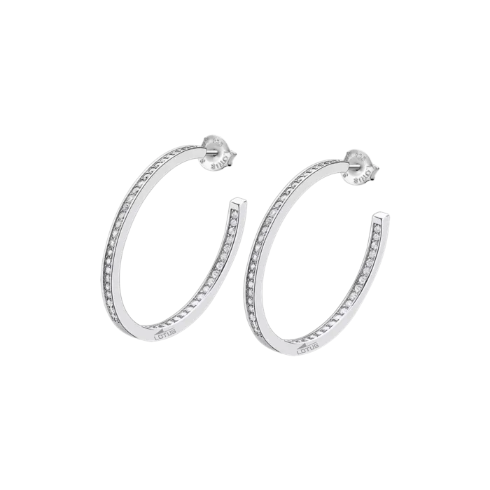 Pendientes Lotus Silver LP1937-4/3 — Plata 925, aros 30 mm mujer