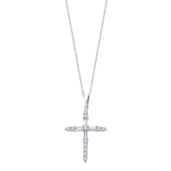 Collar Lotus Silver LP3067-1/1 Pure Essential – Plata 925 con Cruz y Circonitas