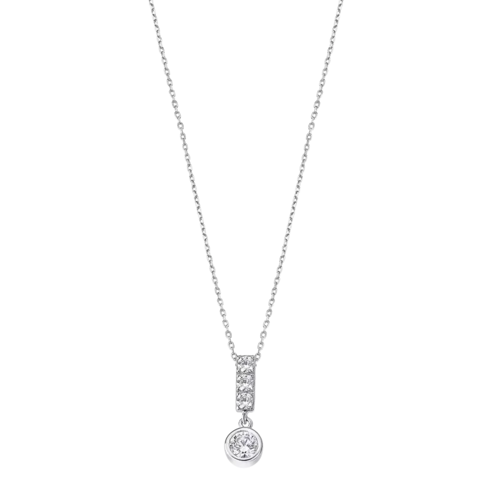Collar Lotus Silver LP3083-1/1 – Plata 925 Brillante con Circonita