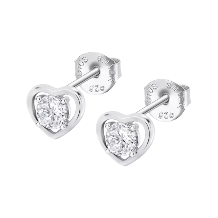 Pendientes Lotus Silver LP3092‑4/1 | Plata 925 Mujer con Circonita