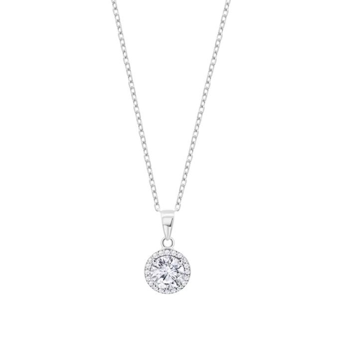 Collar Lotus Silver LP3104-1/1 – Elegancia en Plata 925 y Circonitas para Mujer