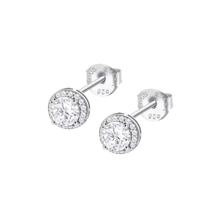 Pendientes Lotus Silver LP3104-4/1 – Plata 925 Chatón con Circonitas