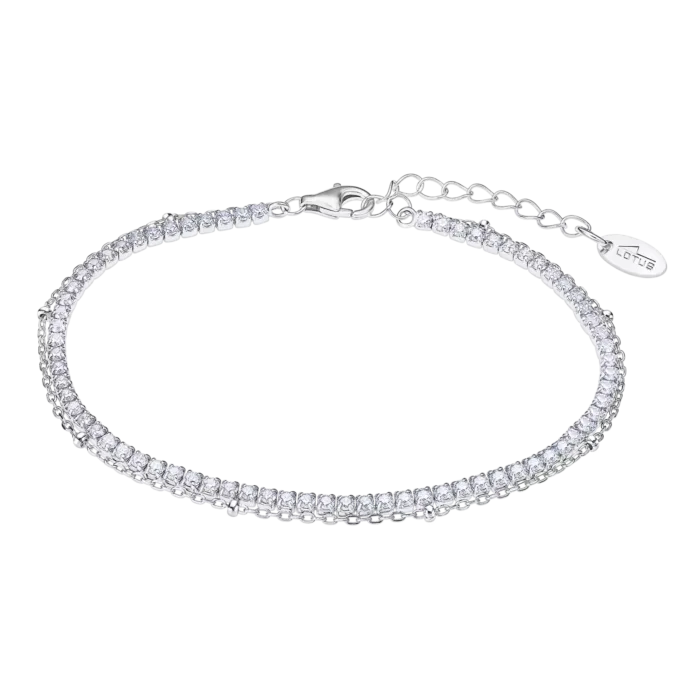 Pulsera Lotus Silver LP3181‑2/1 Pure Essential – Plata 925 con circonitas blancas
