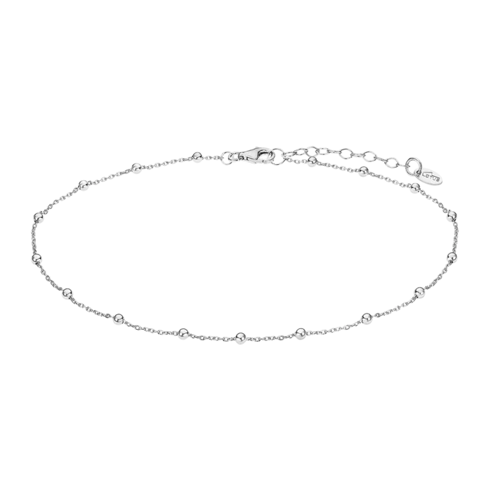 Tobillera Lotus Silver LP3239‑8/1 | Plata 925 Mujer con Bolas y Cierre de Pinza