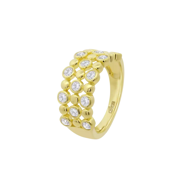 Anillo Lotus Silver LP3879-3 Glam Plata 925 con 14 Circonitas – Mujer
