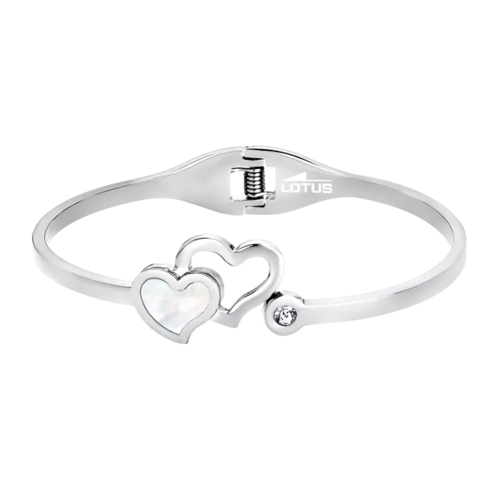 Pulsera Lotus Style Bliss LS1792-2/1 en Acero con Detalles de Corazón – Elegancia Femenina
