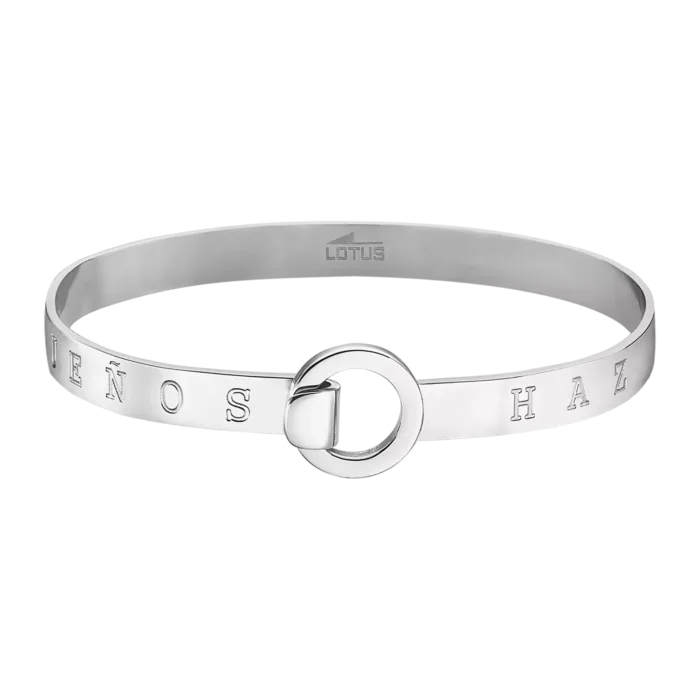 Pulsera Lotus Style Millennial LS2025-2/4 Acero Mujer – Grabado “Haz Realiza Tus Sueños”