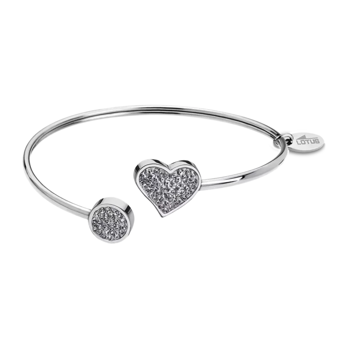PULSERA CORAZÓN LOTUS STYLE BLISS LS1850-2/1 ACERO, MUJER