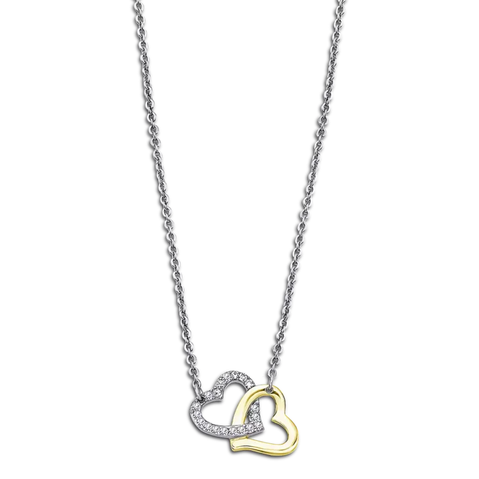COLLAR CORAZÓN LOTUS STYLE WOMAN'S HEART LS2117-1/1 ACERO, MUJER