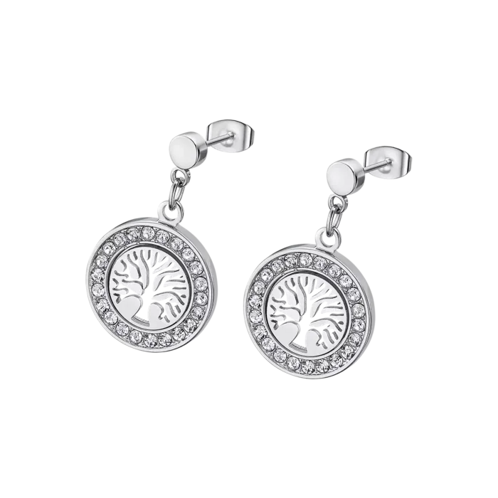 PENDIENTES ÁRBOL DE VIDA LOTUS STYLE LS2181-4/1 ACERO, MUJER