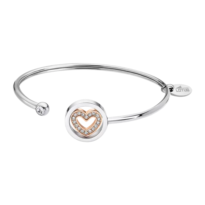 PULSERA CORAZÓN LOTUS STYLE LS2182-2/2 ACERO INOXIDABLE 316L, MUJER