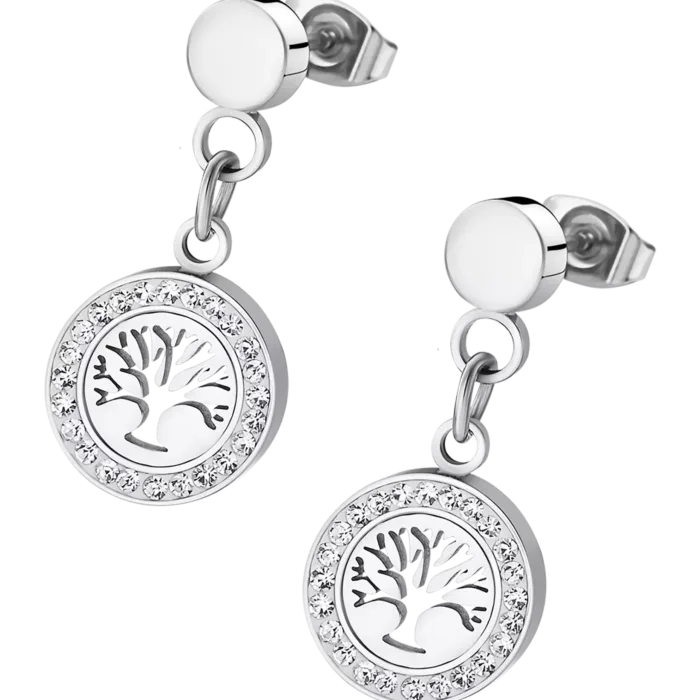 PENDIENTES ÁRBOL DE VIDA LOTUS STYLE RAINBOW LS1869-4/1 ACERO, MUJER