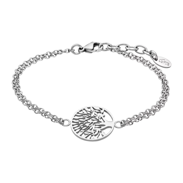 PULSERA ÁRBOL DE VIDA LOTUS STYLE RAINBOW LS1898-2/1 ACERO, MUJER