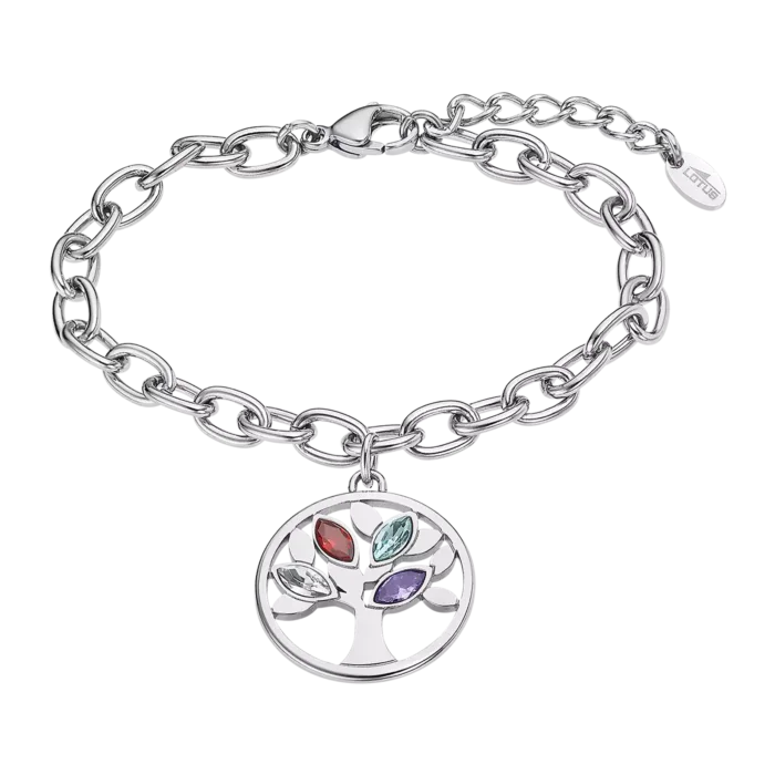 PULSERA ÁRBOL DE VIDA LOTUS STYLE LS2192-2/1 ACERO, MUJER