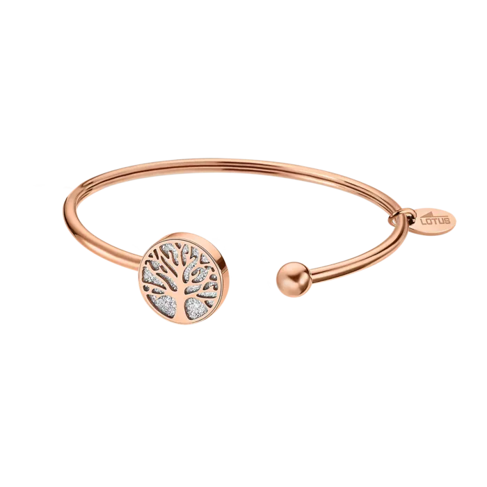 PULSERA ÁRBOL DE VIDA LOTUS STYLE LS2225-2/4 ACERO, MUJER