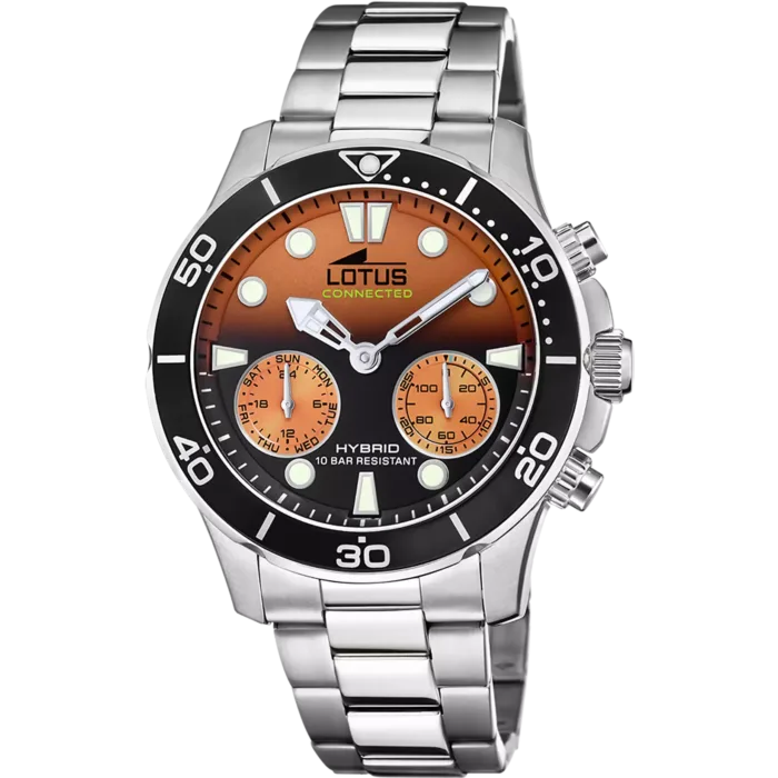 RELOJ DE HOMBRE LOTUS CONNECTED CON ESFERA NARANJA 18800/8