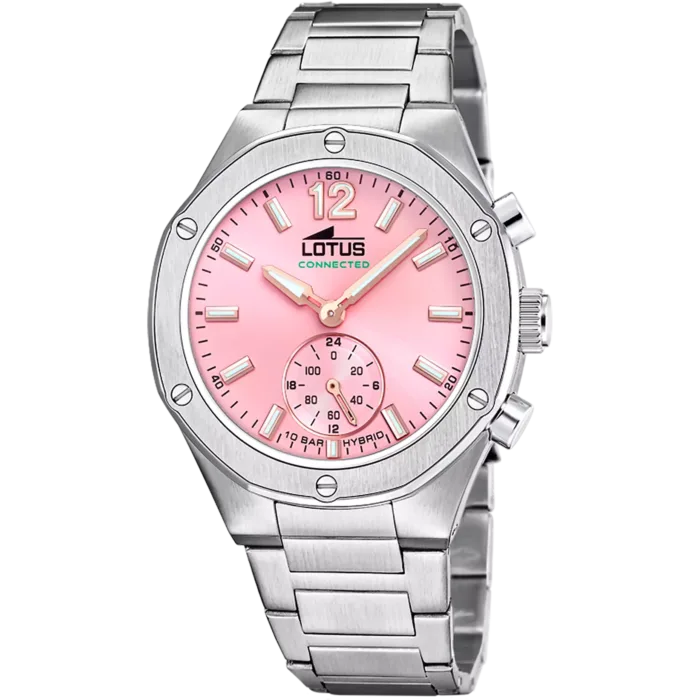 RELOJ LOTUS CONNECTED 18971/2 ROSA CORREA DE ACERO INOXIDABLE, MUJER