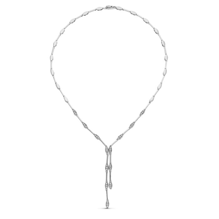 18K GARGANTILLA ORO BLANCO CIRCONITAS