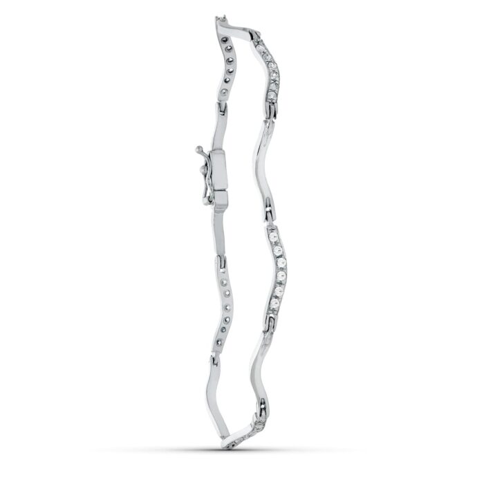 18K PULSERA ORO BLANCO CIRCONITAS