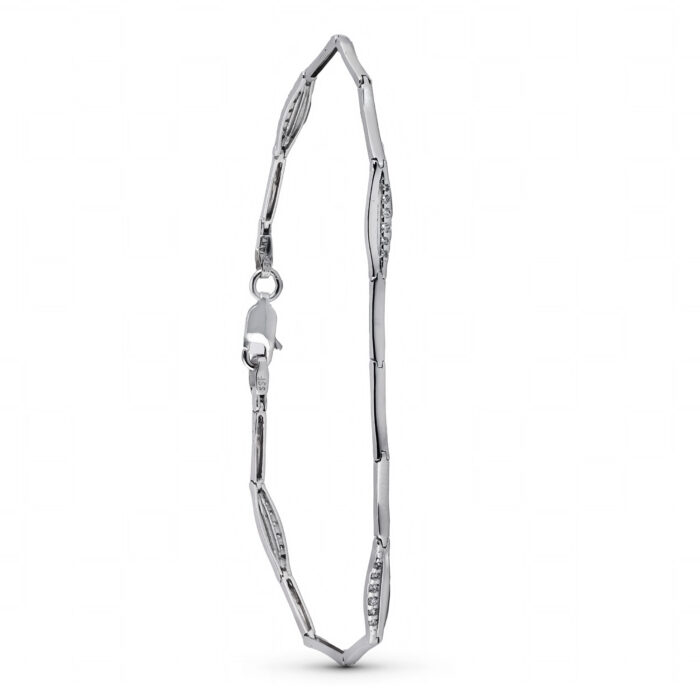 18K PULSERA ORO BLANCO CIRCONITAS