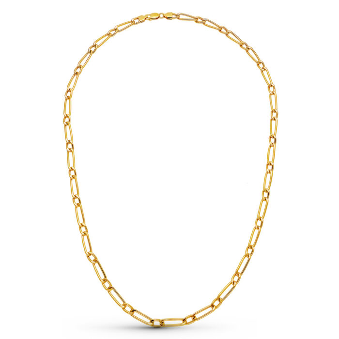 18K CADENA ORO AMARILLO CARTIER HUECA 50CM 4.5 MM
