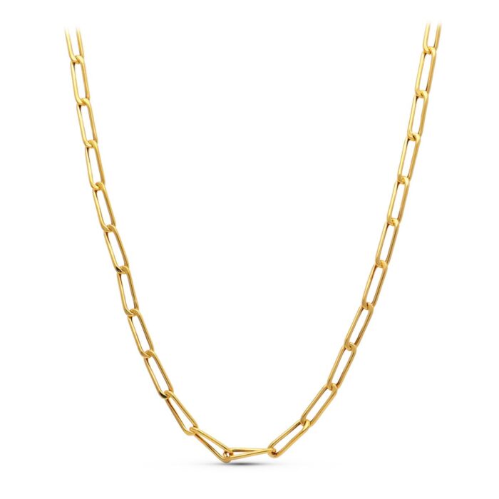 18K CADENA ORO AMARILLO BILBAO HUECA 60CM ANCHO 6 MM