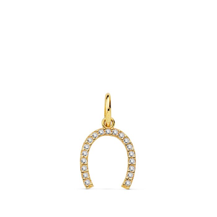 18K COLGANTE ORO AMARILLO HERRADURA 11X9 MM