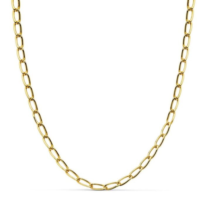 18K CADENA ORO AMARILLO BILBAO HUECA 4 MM -50CM