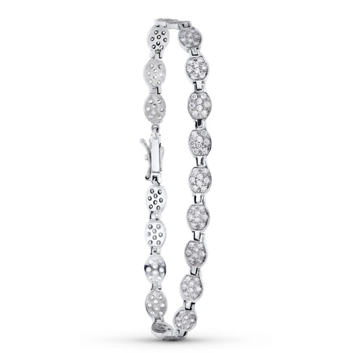 18K PULSERA ORO BLANCO CIRCONITAS
