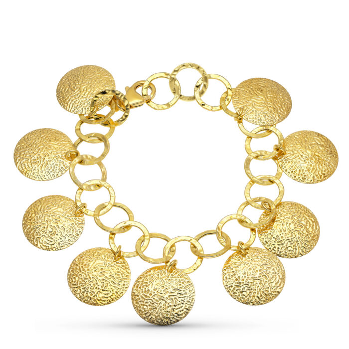 18K PULSERA ORO AMARILLO FETICHES REDONDOS