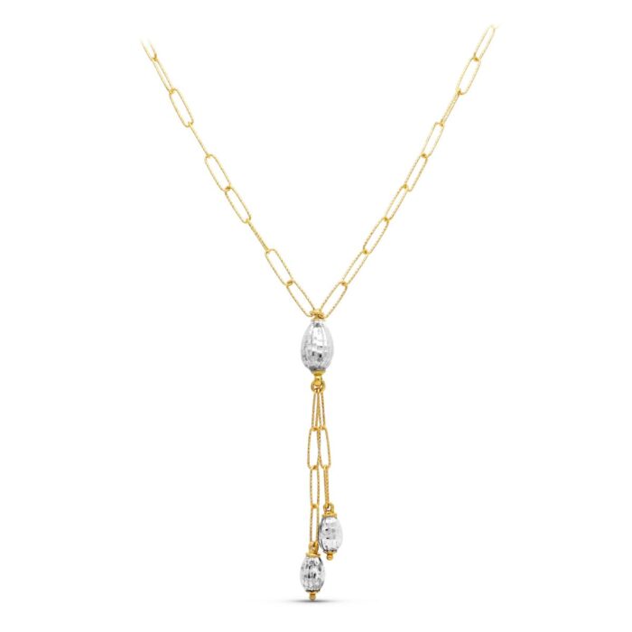 18K GARGANTILLA ORO BICOLOR ESLABONES