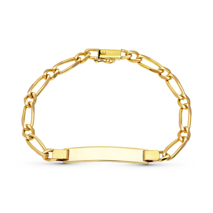 18K ESCLAVA ORO AMARILLO MACIZA 20CM 5 MM