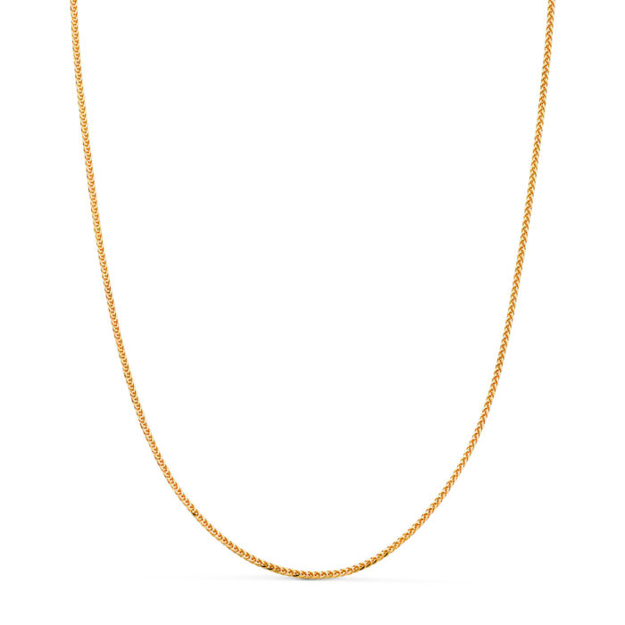 18K CADENA ORO AMARILLO MACIZA ESPIGA. ANCHO: 1 MM. LARGO: 45 CM