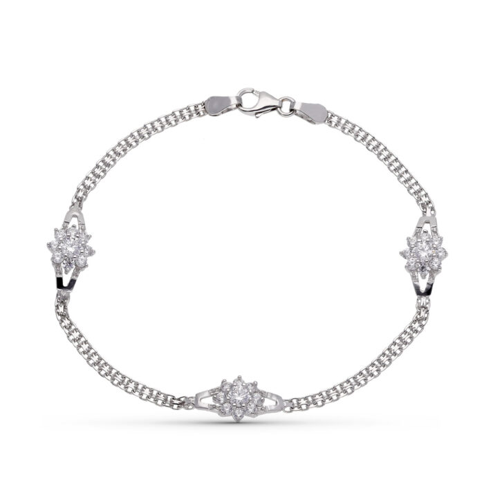 18K PULSERA ORO BLANCO COMUNION CIRCONITAS