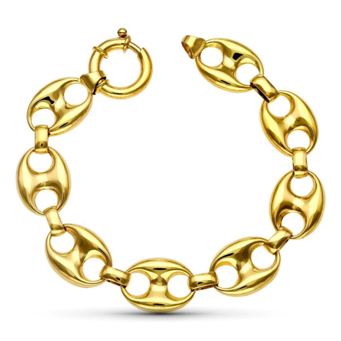 18K PULSERA ORO AMARILLO CALABROTE. 15 MM 20.5 CM