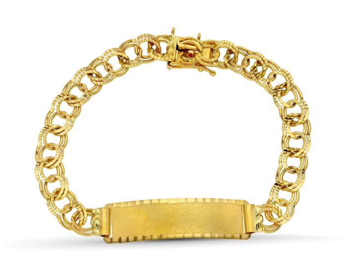 18K  PULSERA ESCLAVA ORO AMARILLO HUNGARA 21CM 8 MM