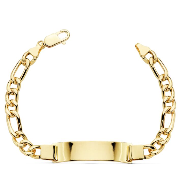 18K PULSERA ESCLAVA ORO AMARILLO CARTIER HUECA ANCHO: 7,5MM. LARGO: 21,5 CM  PLACA CHAPA: 43X10MM