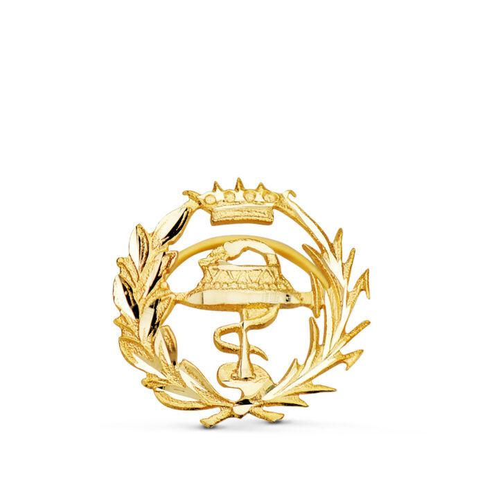 18K INSIGNIA ORO AMARILLO FARMACIA. 15 X 15 MM