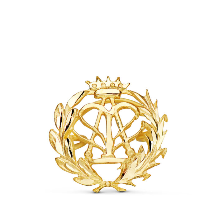 18K INSIGNIA ORO AMARILLO FISICA. 15 X 15 MM