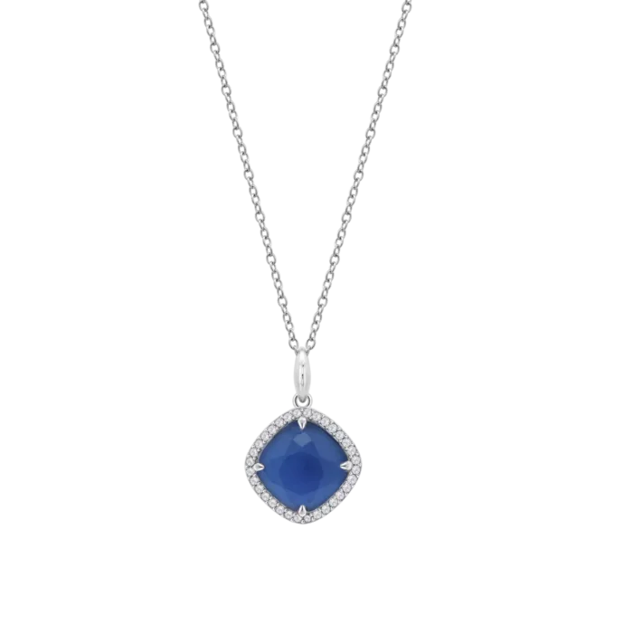 COLLAR LOTUS SILVER LP3921-1/1 PLATA, MUJER