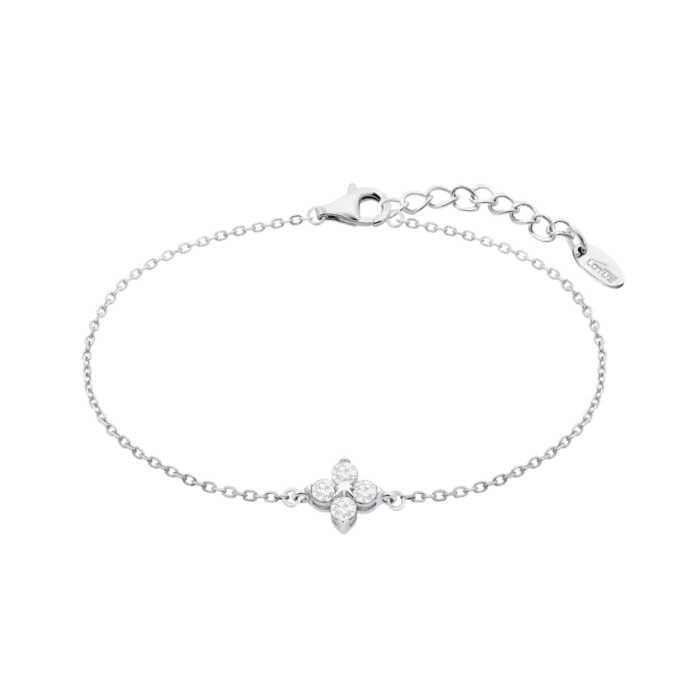 Pulsera Lotus Silver LP3926-2/1 de Plata 925 con Flor de Circonitas Blancas
