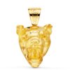 Colgante de oro amarillo 18K con forma de puma gigante en relieve detallado, tamaño 40x34 mm para hombre o mujer.