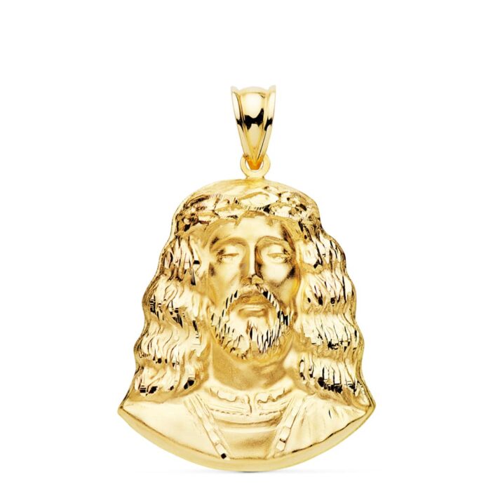 18K COLGANTE ROSTRO CRISTO DE MEDINACELI ORO AMARILLO. 32 X 25 MM