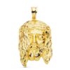 Colgante alargado de oro amarillo de 18 quilates con la imagen del Santo Rostro de Cristo en relieve, tamaño 35x20 mm.
