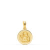 Medalla Ángel Burlón en Oro Amarillo 18K - Bisel Liso (12 mm)